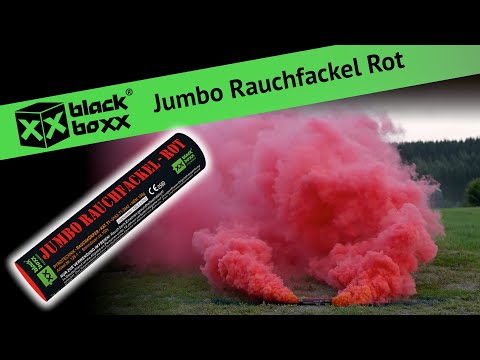 Laden und spielen Sie Video in Galerie -Viewer, Jumbo Rauchfackel Rot
